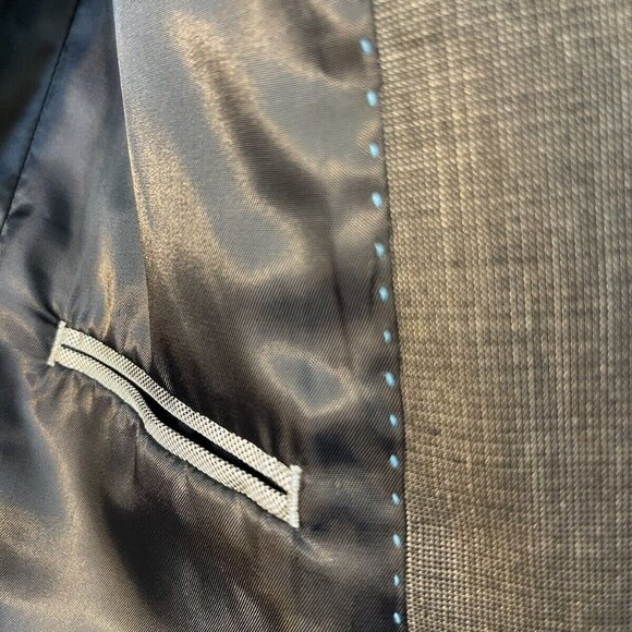 Marc Ecko 2 Button Suit Jacket Blazer Sport Coat Lined Men's Gray - Picture 8 of 16